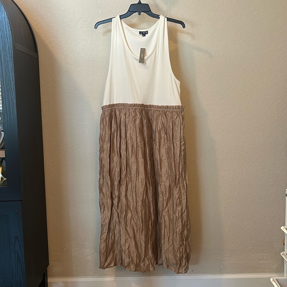 J Crew 3X Gathered Waist Mixy Dress